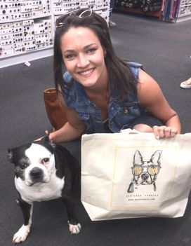 Natalie Rye with Swatch thedog